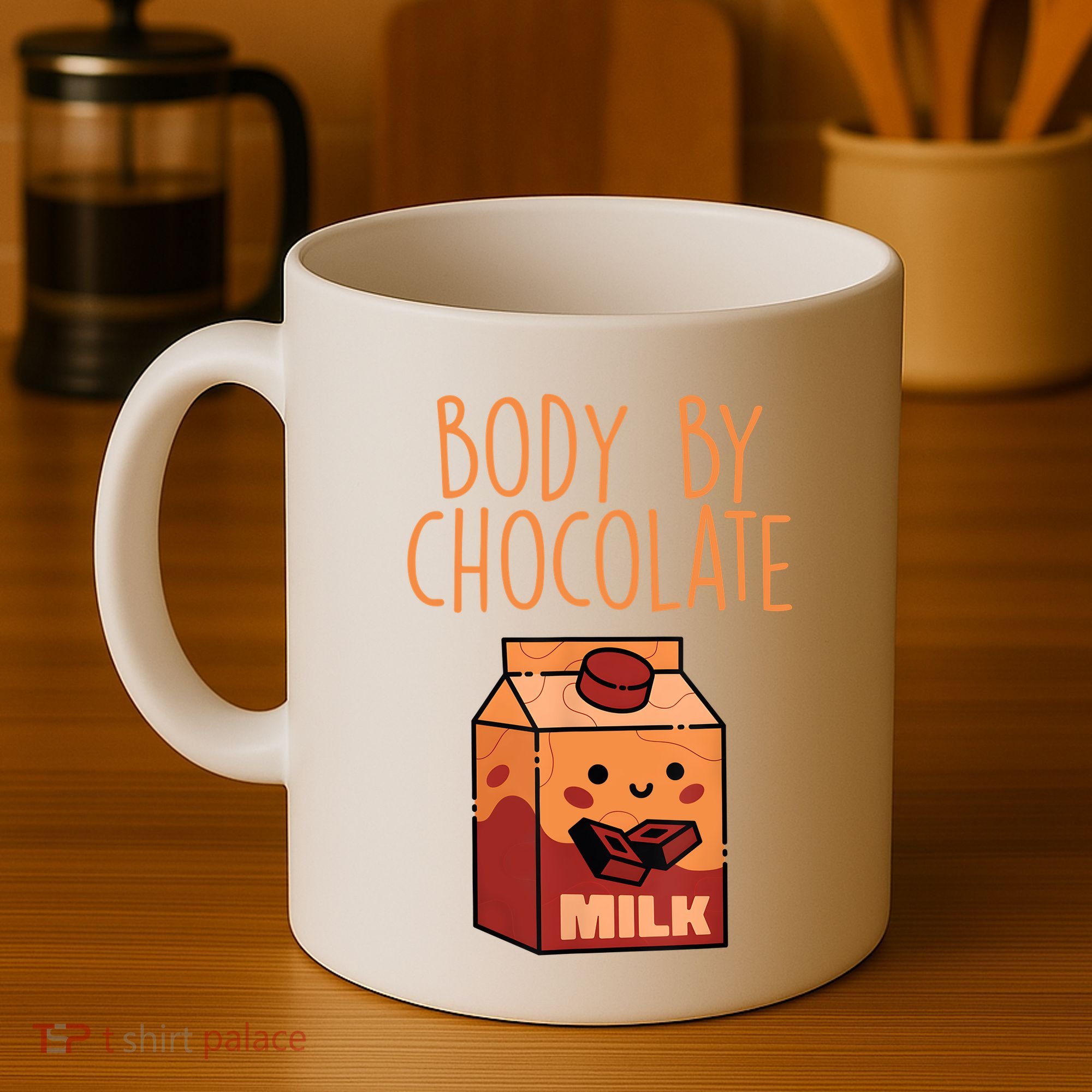 Body By Kawaii Chocolate Milk Drink Workout Chocolate Milk Coffee Mug
