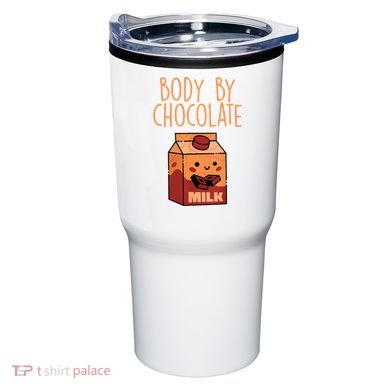 Body By Kawaii Chocolate Milk Drink Workout Chocolate Milk Tumbler
