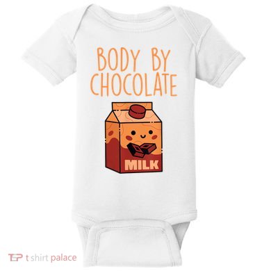 Body By Kawaii Chocolate Milk Drink Workout Chocolate Milk Baby Bodysuit