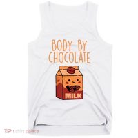 Body By Kawaii Chocolate Milk Drink Workout Chocolate Milk Tank Top thumb 0