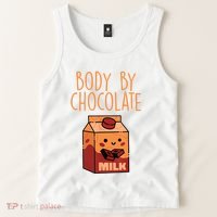 Body By Kawaii Chocolate Milk Drink Workout Chocolate Milk Tank Top thumb 2