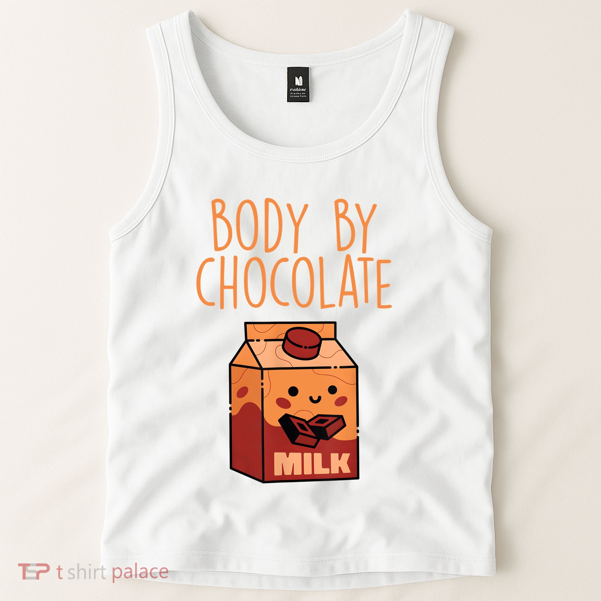 Body By Kawaii Chocolate Milk Drink Workout Chocolate Milk Tank Top