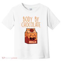 Body By Kawaii Chocolate Milk Drink Workout Chocolate Milk Toddler T-Shirt thumb 0