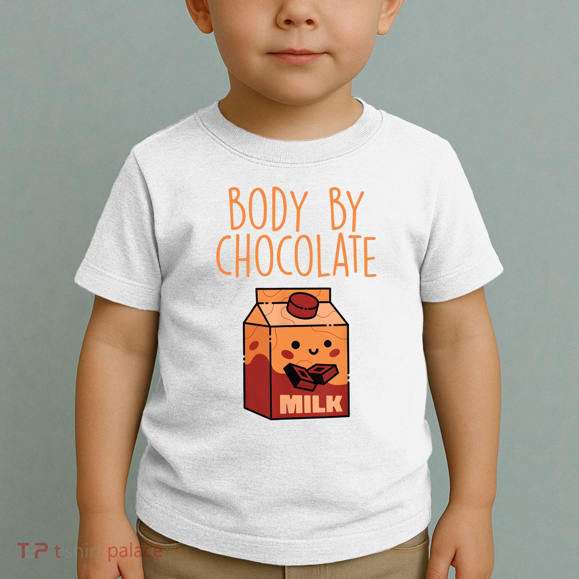 Body By Kawaii Chocolate Milk Drink Workout Chocolate Milk Toddler T-Shirt