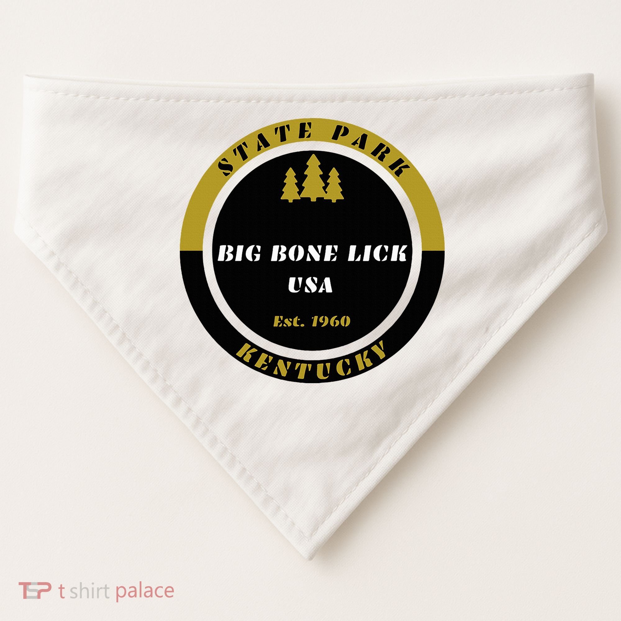 Big Bone Lick Park Kentucky USA-Made Doggie Bandana