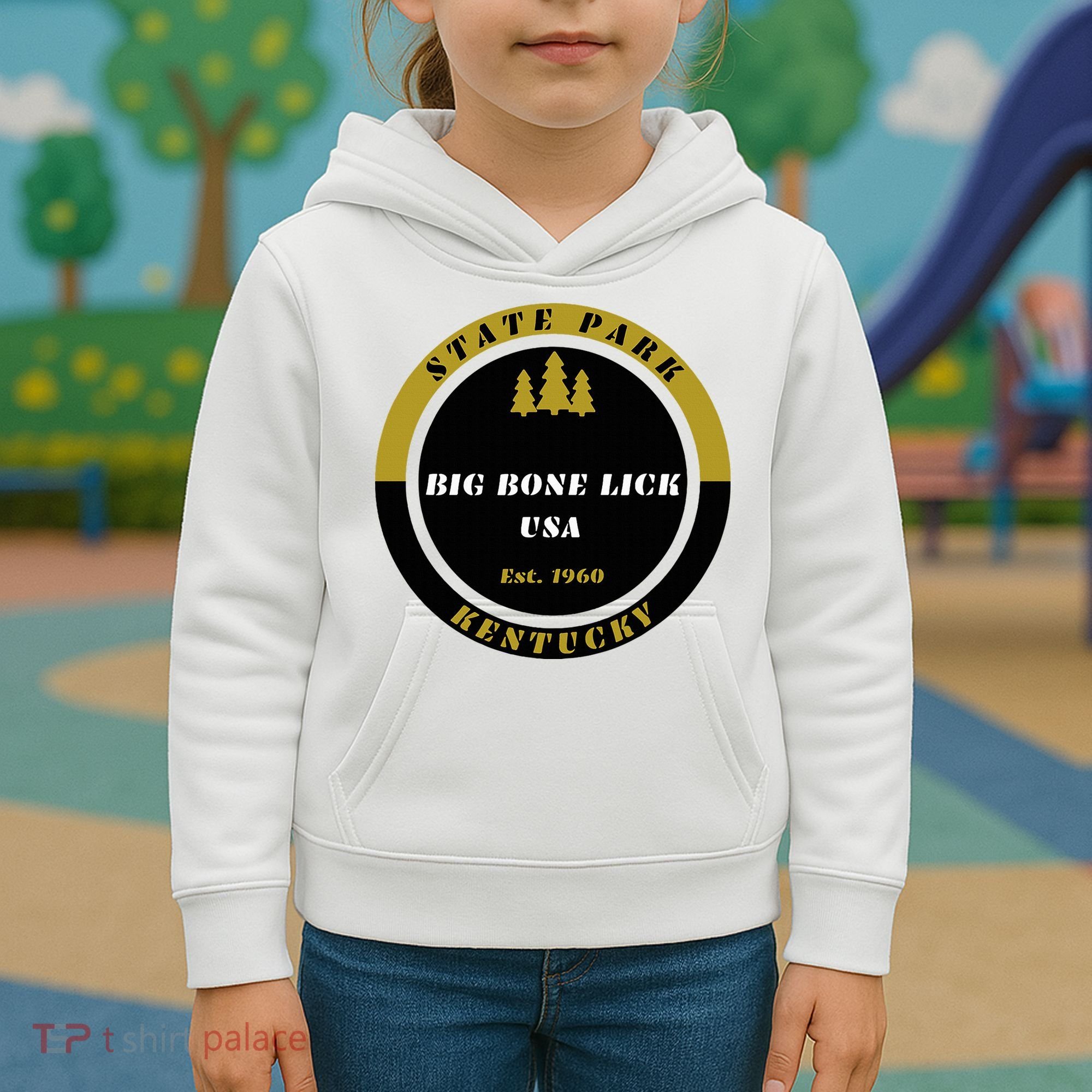 Big Bone Lick Park Kentucky Kids Hoodie