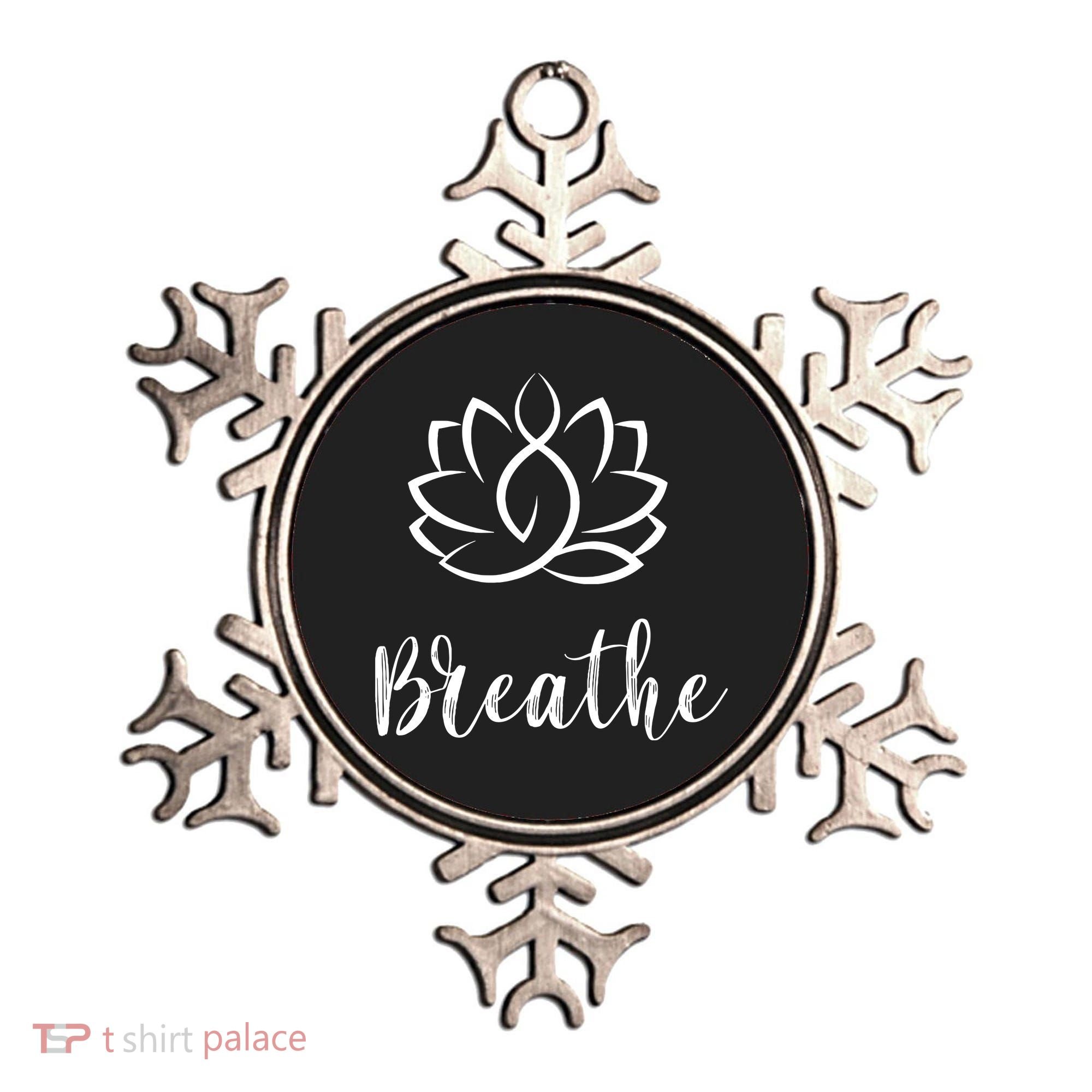 Breathe Buddha Lotus Flower Meditation Yoga Ornament