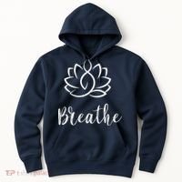 Breathe Buddha Lotus Flower Meditation Yoga Hoodie thumb 0