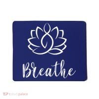 Breathe Buddha Lotus Flower Meditation Yoga Mousepad thumb 0