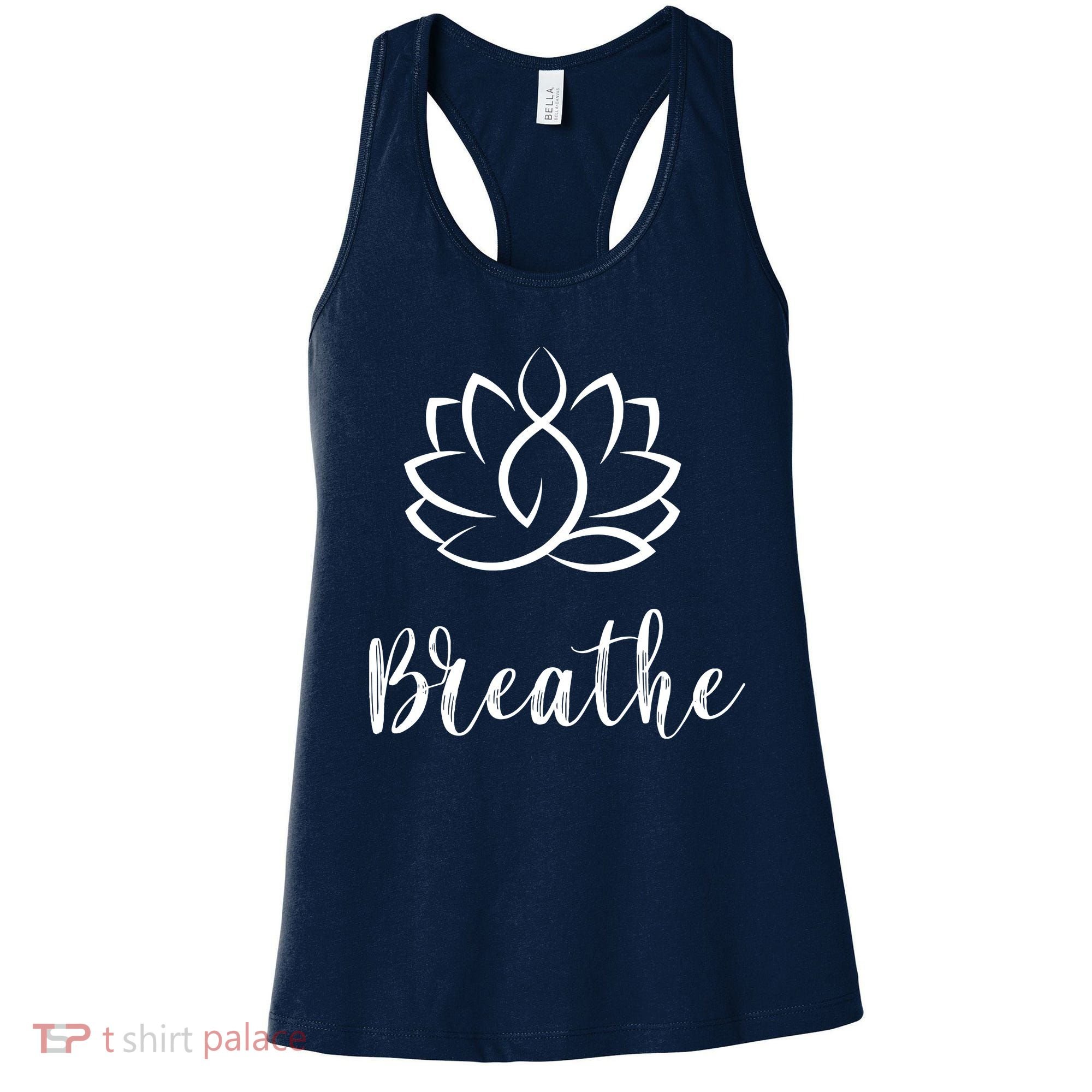 Breathe Buddha Lotus Flower Meditation Yoga Women's Tank Top