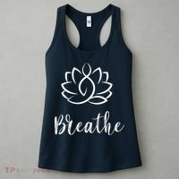 Breathe Buddha Lotus Flower Meditation Yoga Women's Tank Top thumb 3