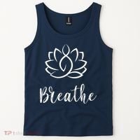 Breathe Buddha Lotus Flower Meditation Yoga Tank Top thumb 2