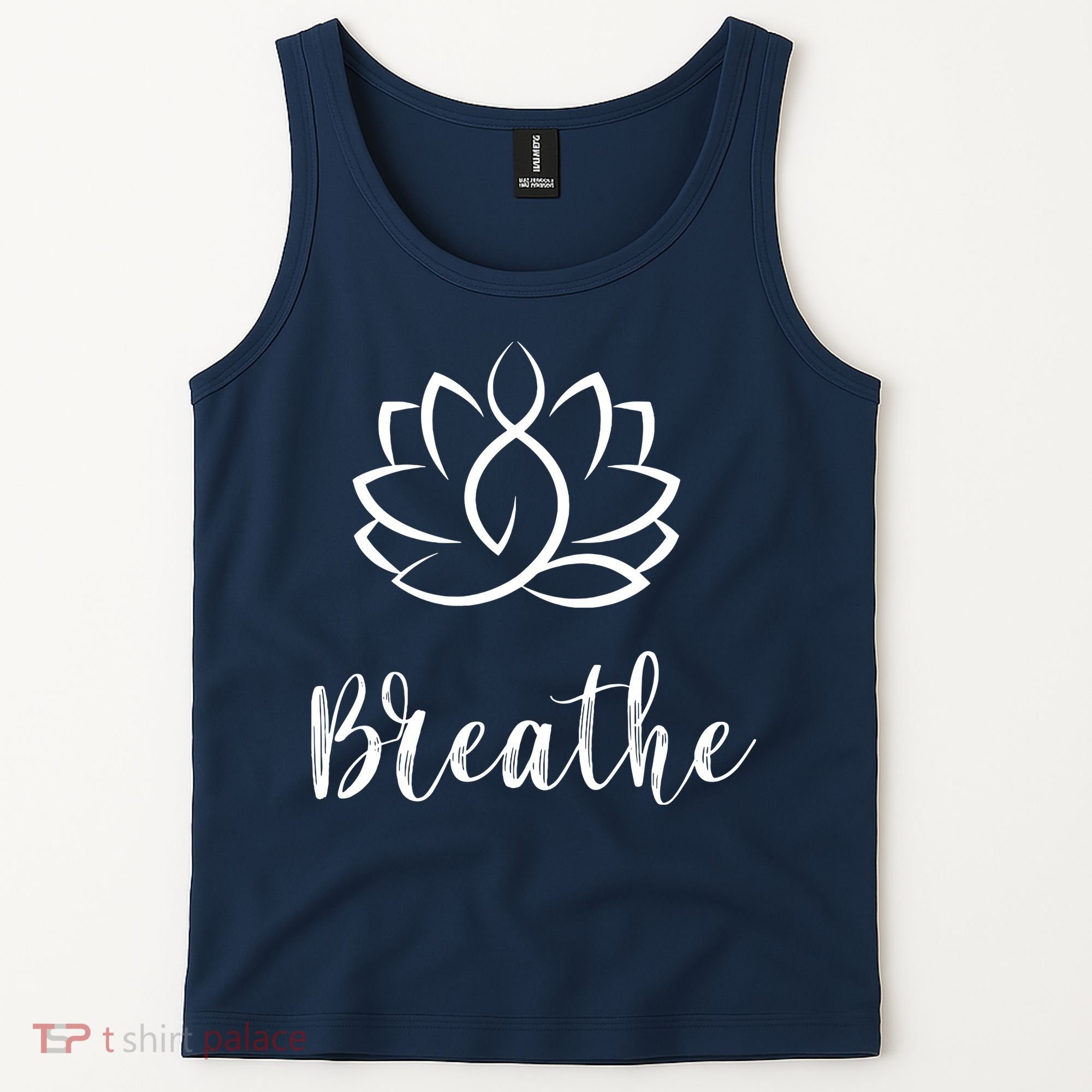 Breathe Buddha Lotus Flower Meditation Yoga Tank Top