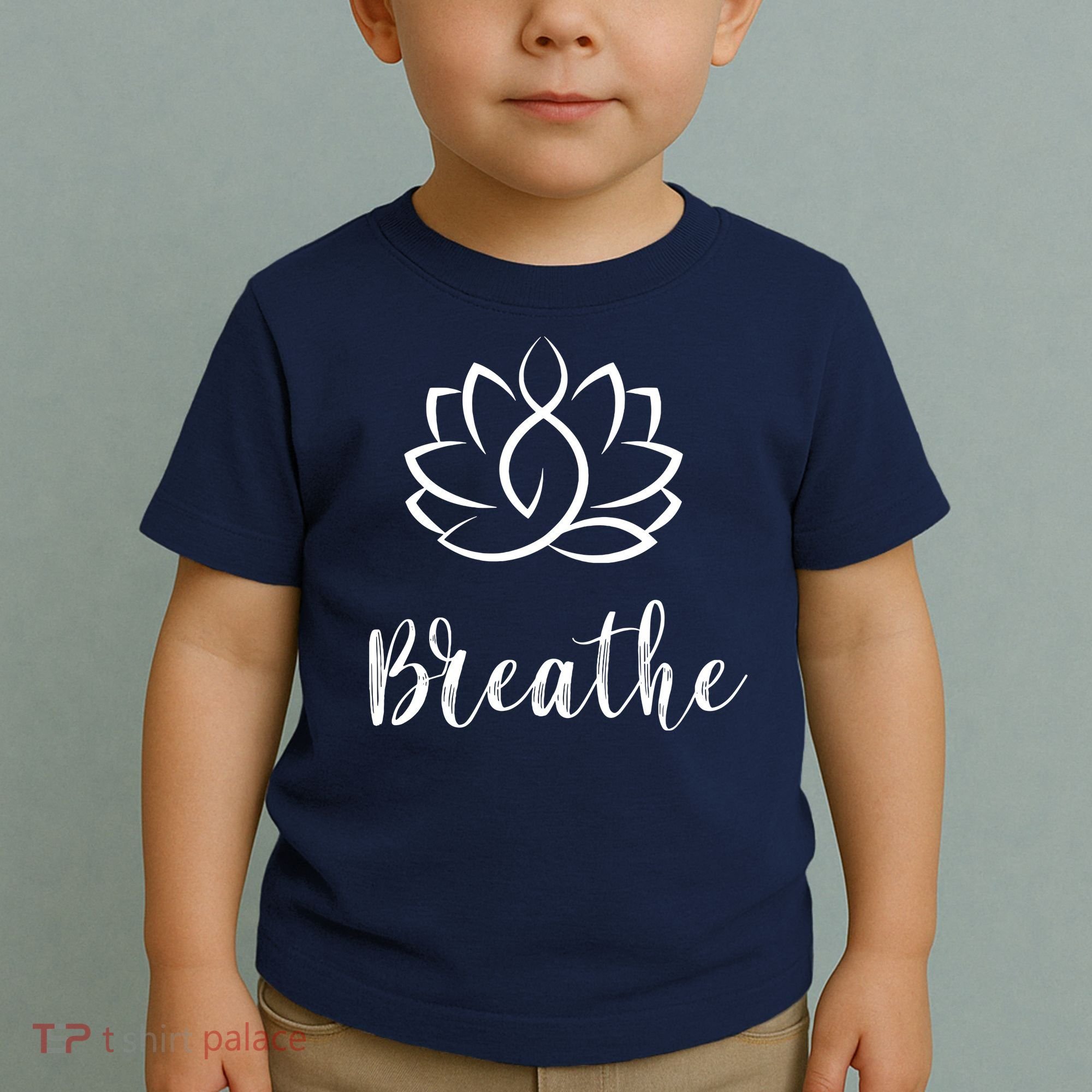Breathe Buddha Lotus Flower Meditation Yoga Toddler T-Shirt