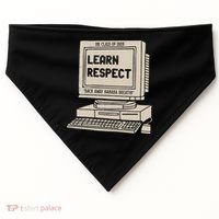 Banana Breath Learn Respect I think You Should Leave USA-Made Doggie Bandana thumb 0