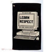Banana Breath Learn Respect I think You Should Leave Golf Towel thumb 0