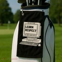 Banana Breath Learn Respect I think You Should Leave Golf Towel thumb 2