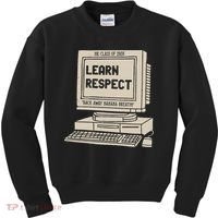 Banana Breath Learn Respect I think You Should Leave Kids Sweatshirt thumb 0