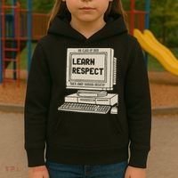 Banana Breath Learn Respect I think You Should Leave Kids Hoodie thumb 3