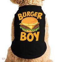 Burger Boy Loves Cheeseburger And Hamburger Gift Doggie Tank thumb 0