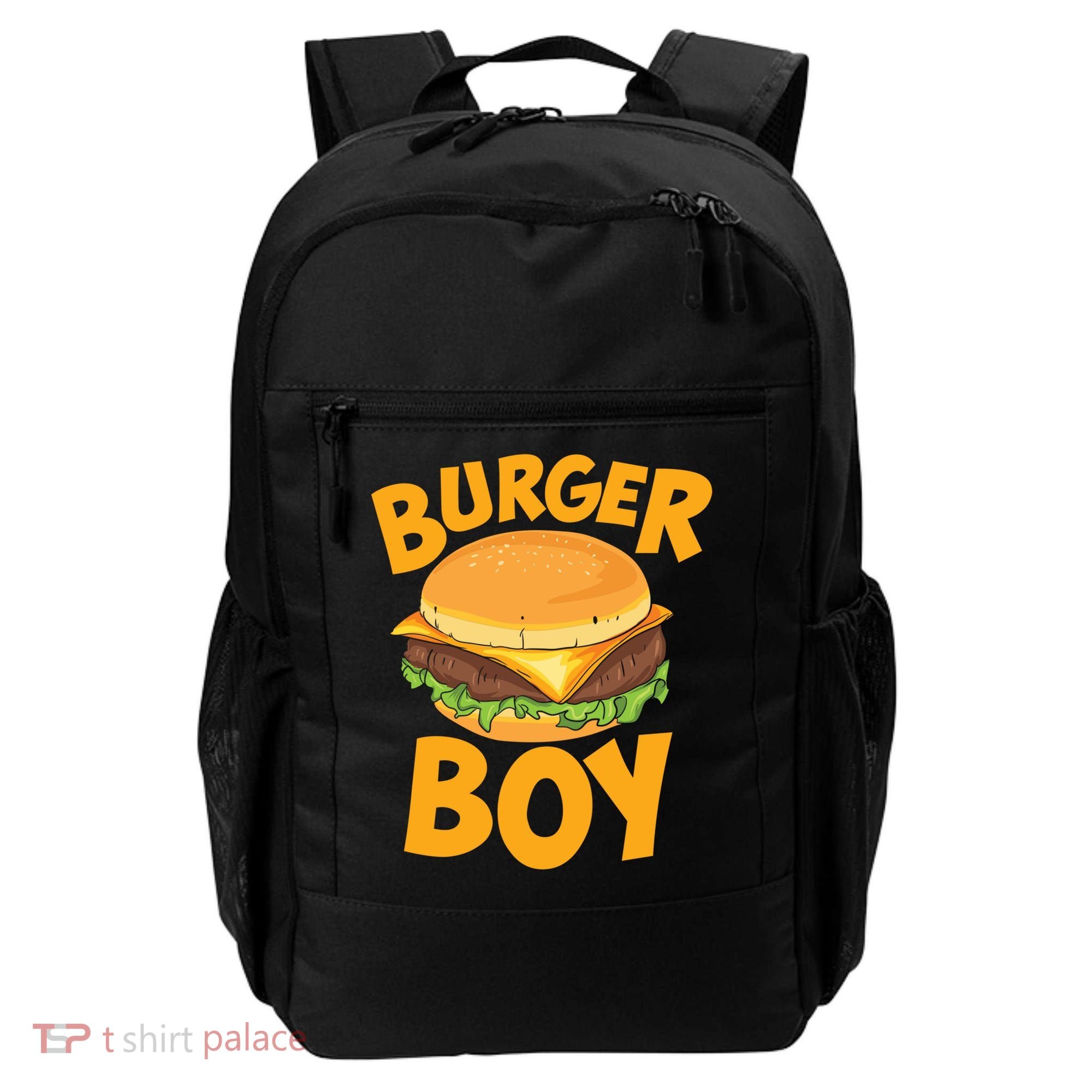 Burger Boy Loves Cheeseburger And Hamburger Gift Backpack