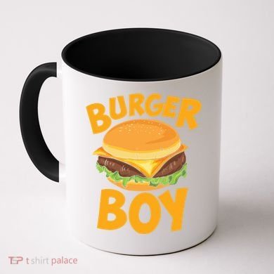 Burger Boy Loves Cheeseburger And Hamburger Gift Coffee Mug