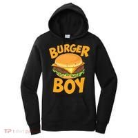 Burger Boy Loves Cheeseburger And Hamburger Gift Women's Hoodie thumb 0