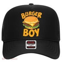 Burger Boy Loves Cheeseburger And Hamburger Gift Hat thumb 0