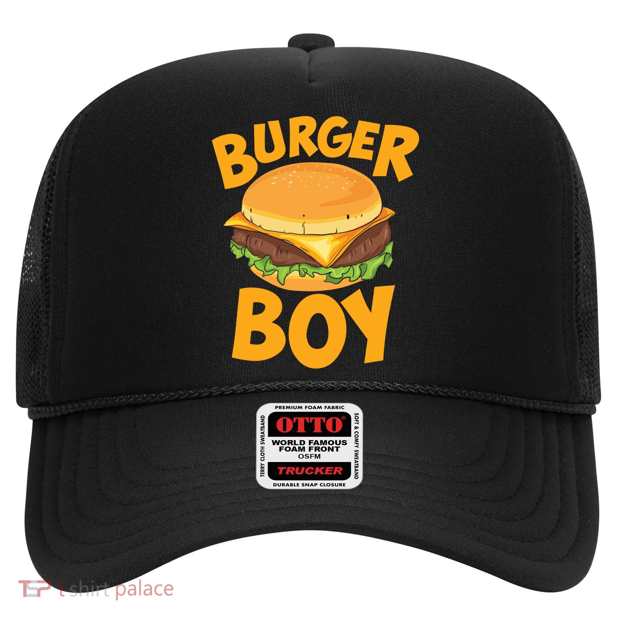 Burger Boy Loves Cheeseburger And Hamburger Gift Hat