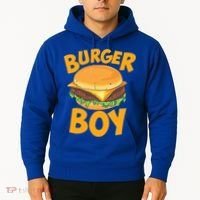Burger Boy Loves Cheeseburger And Hamburger Gift Hoodie thumb 2