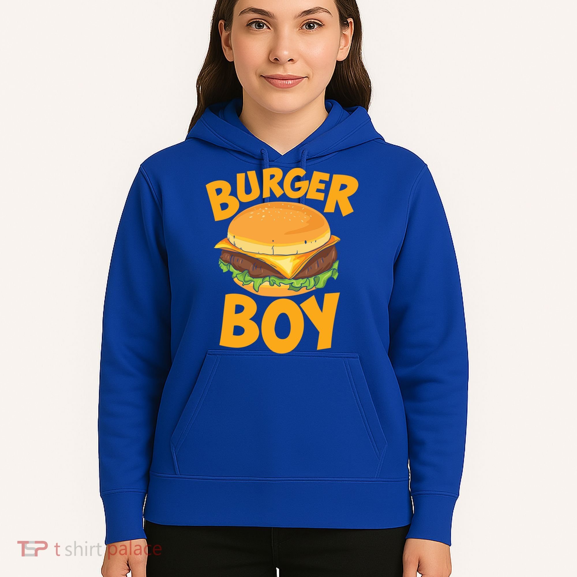 Burger Boy Loves Cheeseburger And Hamburger Gift Hoodie