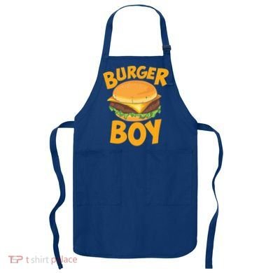 Burger Boy Loves Cheeseburger And Hamburger Gift Apron
