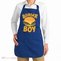Burger Boy Loves Cheeseburger And Hamburger Gift Apron thumb 2
