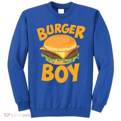 Burger Boy Loves Cheeseburger And Hamburger Gift Sweatshirt