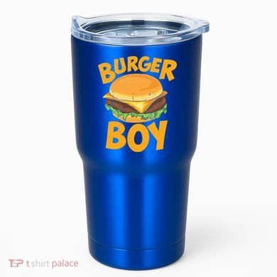 Burger Boy Loves Cheeseburger And Hamburger Gift Tumbler