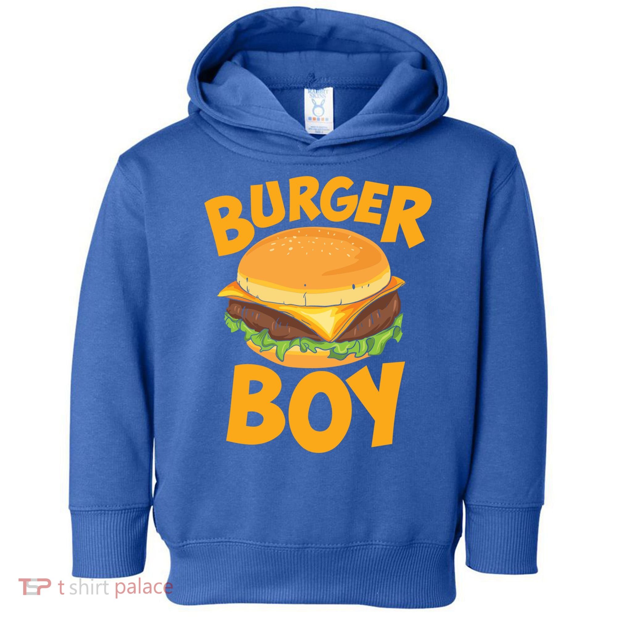 Burger Boy Loves Cheeseburger And Hamburger Gift Toddler Hoodie