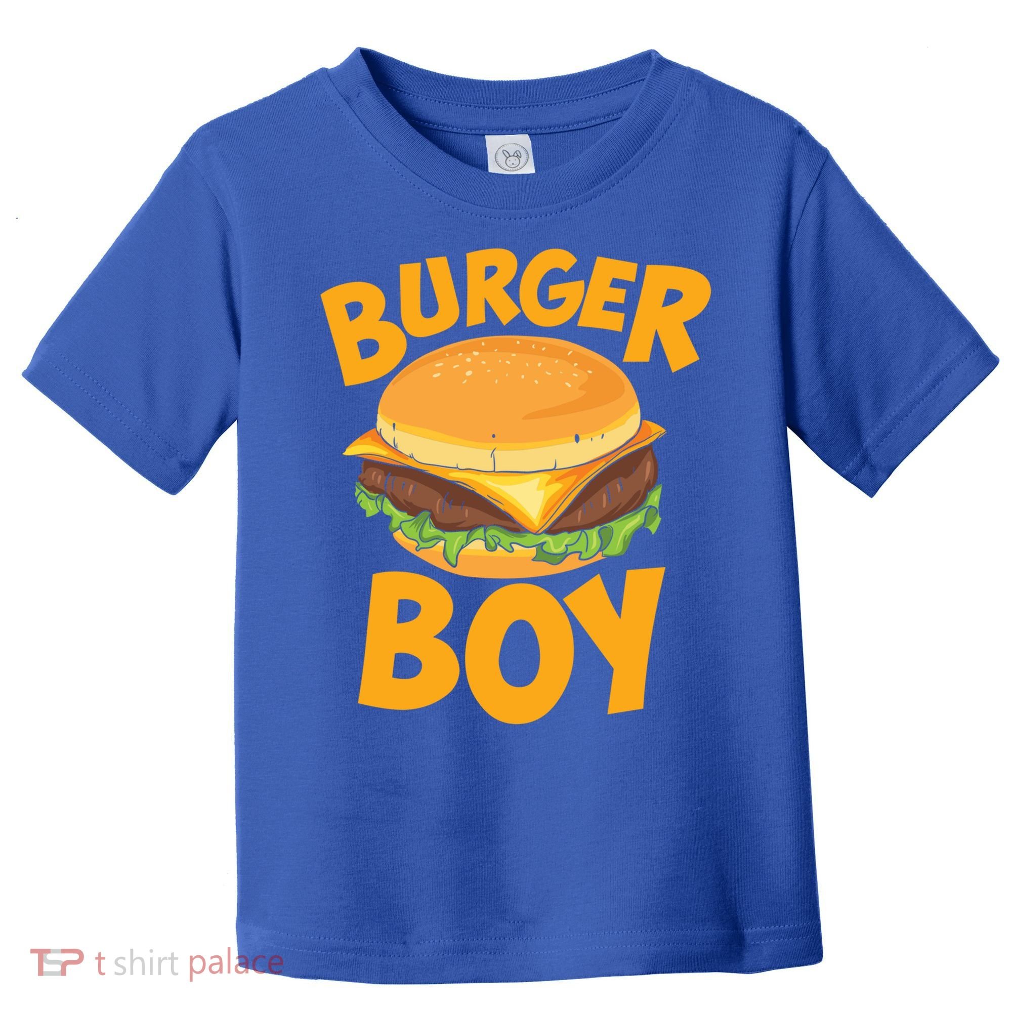 Burger Boy Loves Cheeseburger And Hamburger Gift Toddler T-Shirt