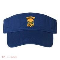 Burger Boy Loves Cheeseburger And Hamburger Gift Visor thumb 0