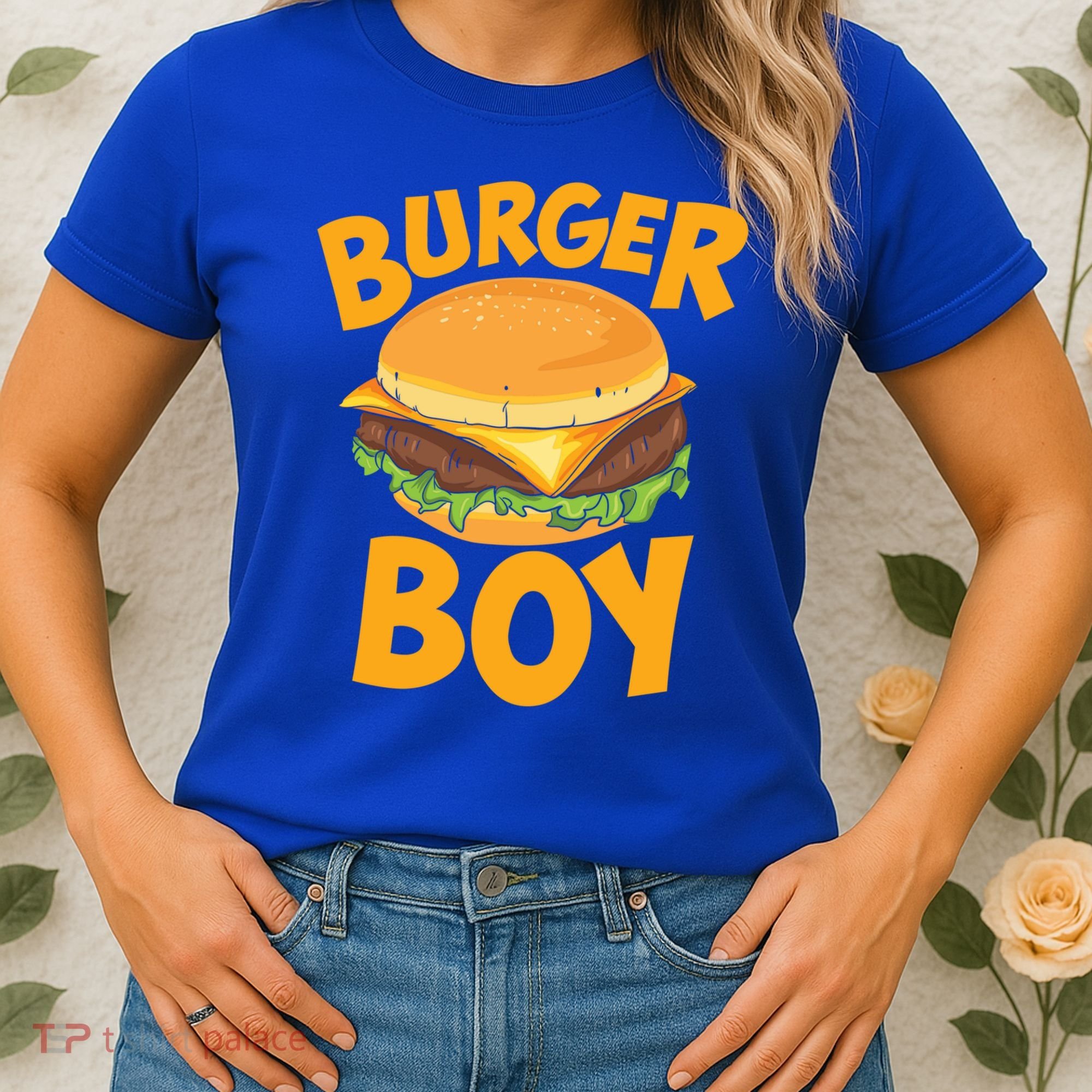 Burger Boy Loves Cheeseburger And Hamburger Gift Women's T-Shirt
