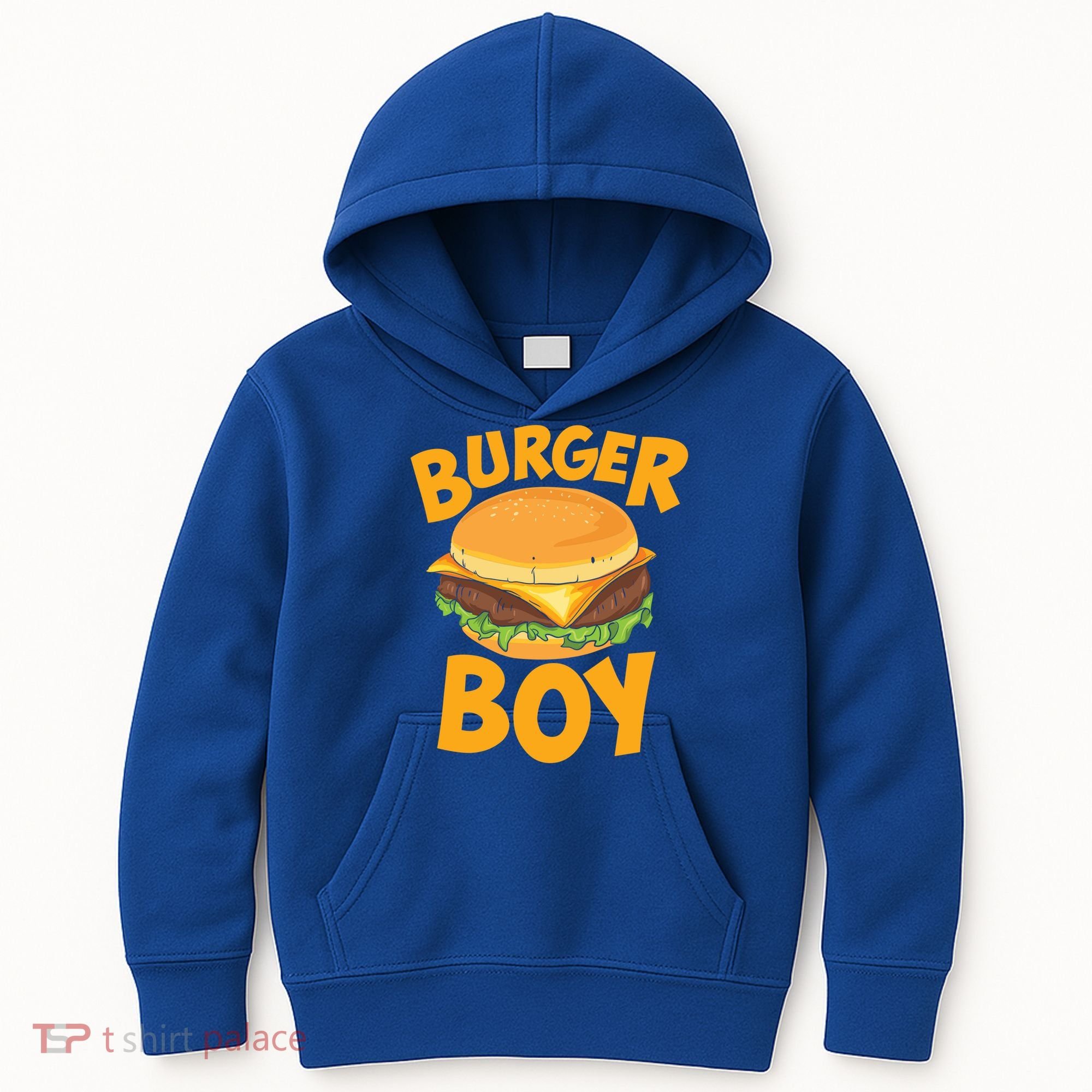 Burger Boy Loves Cheeseburger And Hamburger Gift Kids Hoodie