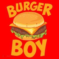 Burger Boy Loves Cheeseburger And Hamburger Gift Santa Hat thumb 1