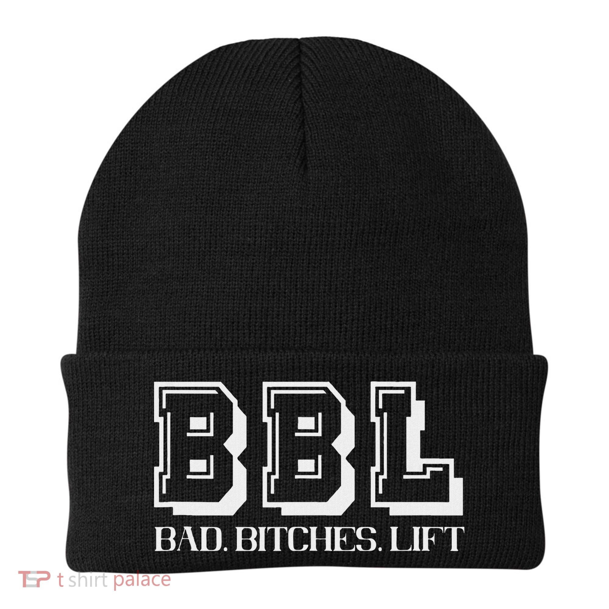Bad Bitches Lift Heavy Gym Workout Motivation Beanie