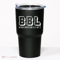 Bad Bitches Lift Heavy Gym Workout Motivation Tumbler thumb 0