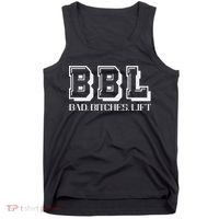 Bad Bitches Lift Heavy Gym Workout Motivation Tank Top thumb 0
