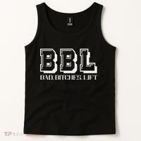 Bad Bitches Lift Heavy Gym Workout Motivation Tank Top thumb 2