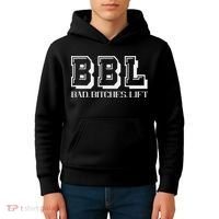 Bad Bitches Lift Heavy Gym Workout Motivation Kids Hoodie thumb 4