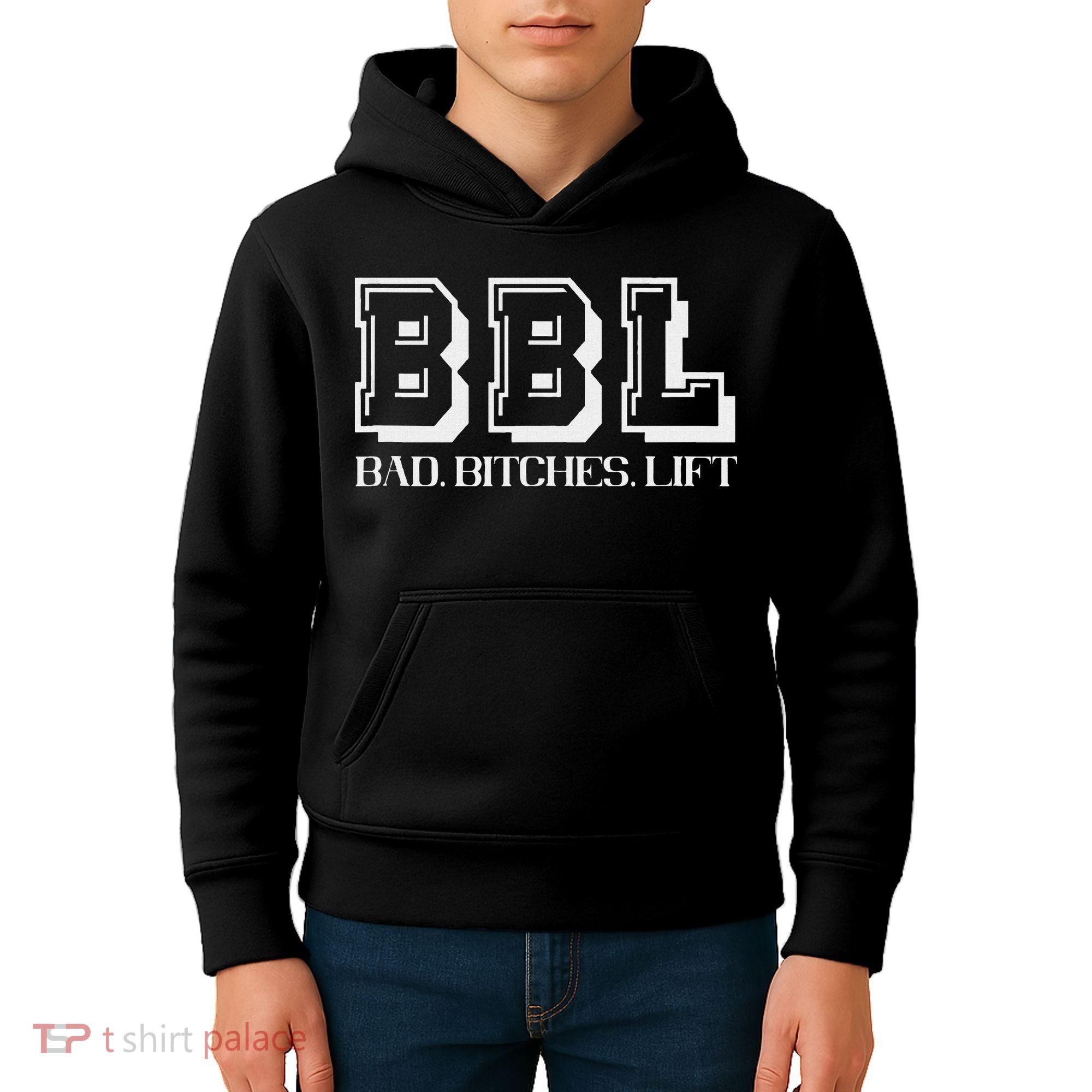 Bad Bitches Lift Heavy Gym Workout Motivation Kids Hoodie