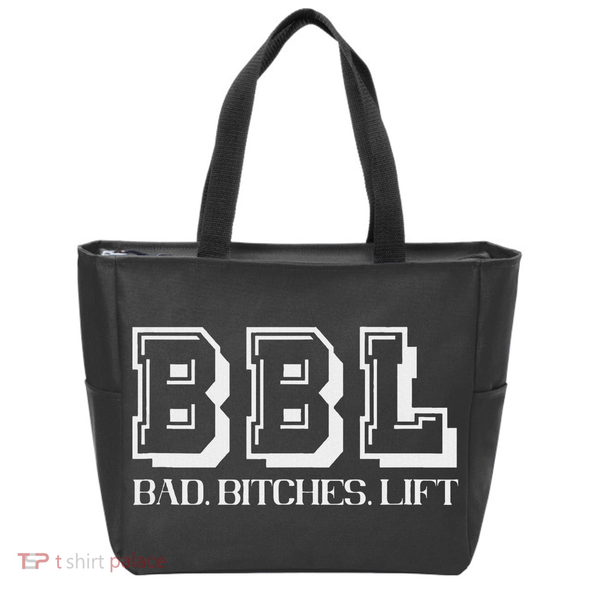 Bad Bitches Lift Heavy Gym Workout Motivation Tote Bag