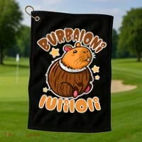 Brainrot Burbaloni Luliloli  Golf Towel thumb 1