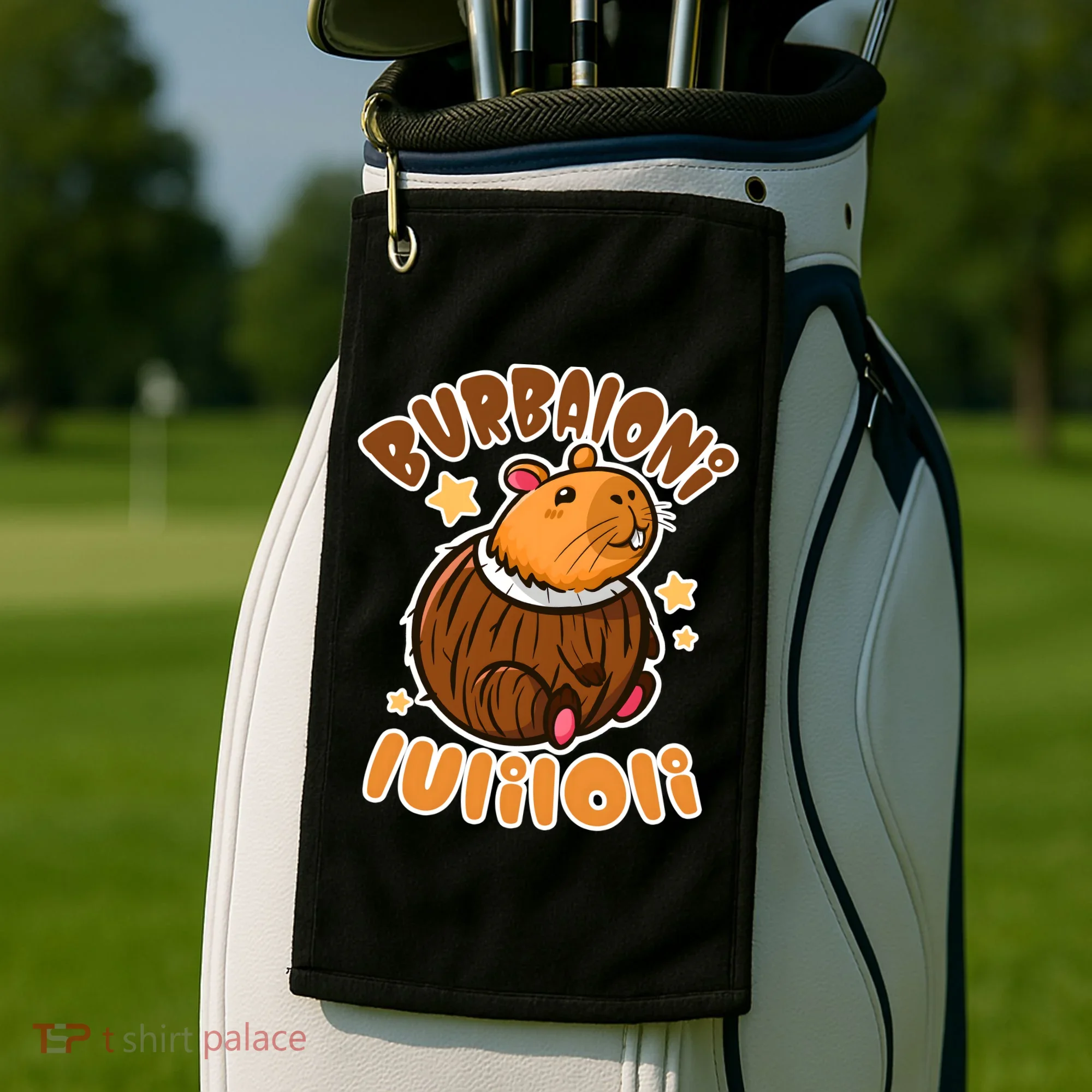 Brainrot Burbaloni Luliloli  Golf Towel